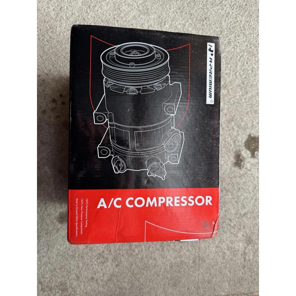A-Premium A/C Compressor w/ 2 Mounting Holes for Chevrolet Silverado GMC Sierra